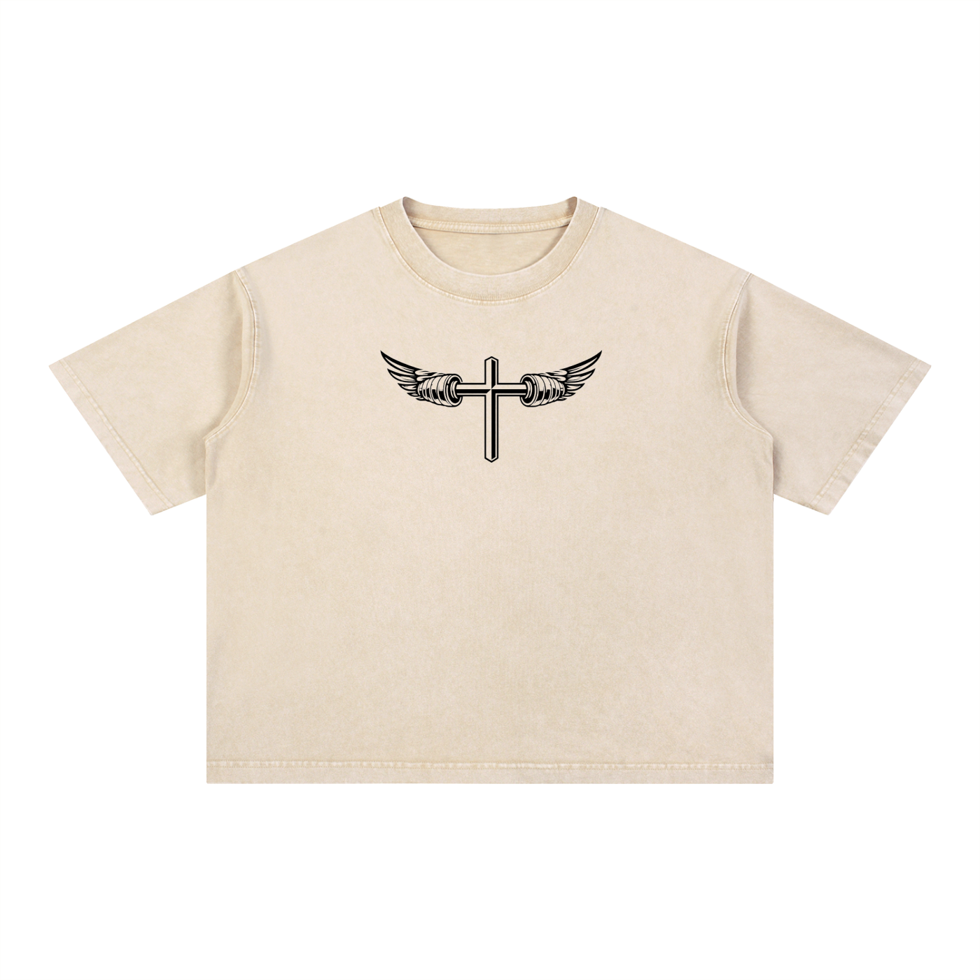 Mineral Wash Boxy Cotton T-Shirt