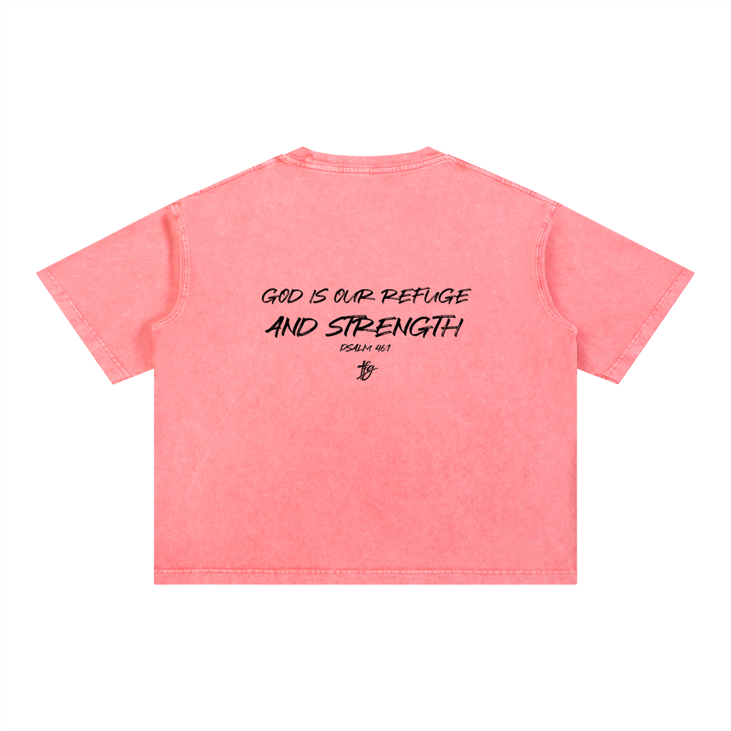 Mineral Wash Boxy Cotton T-Shirt