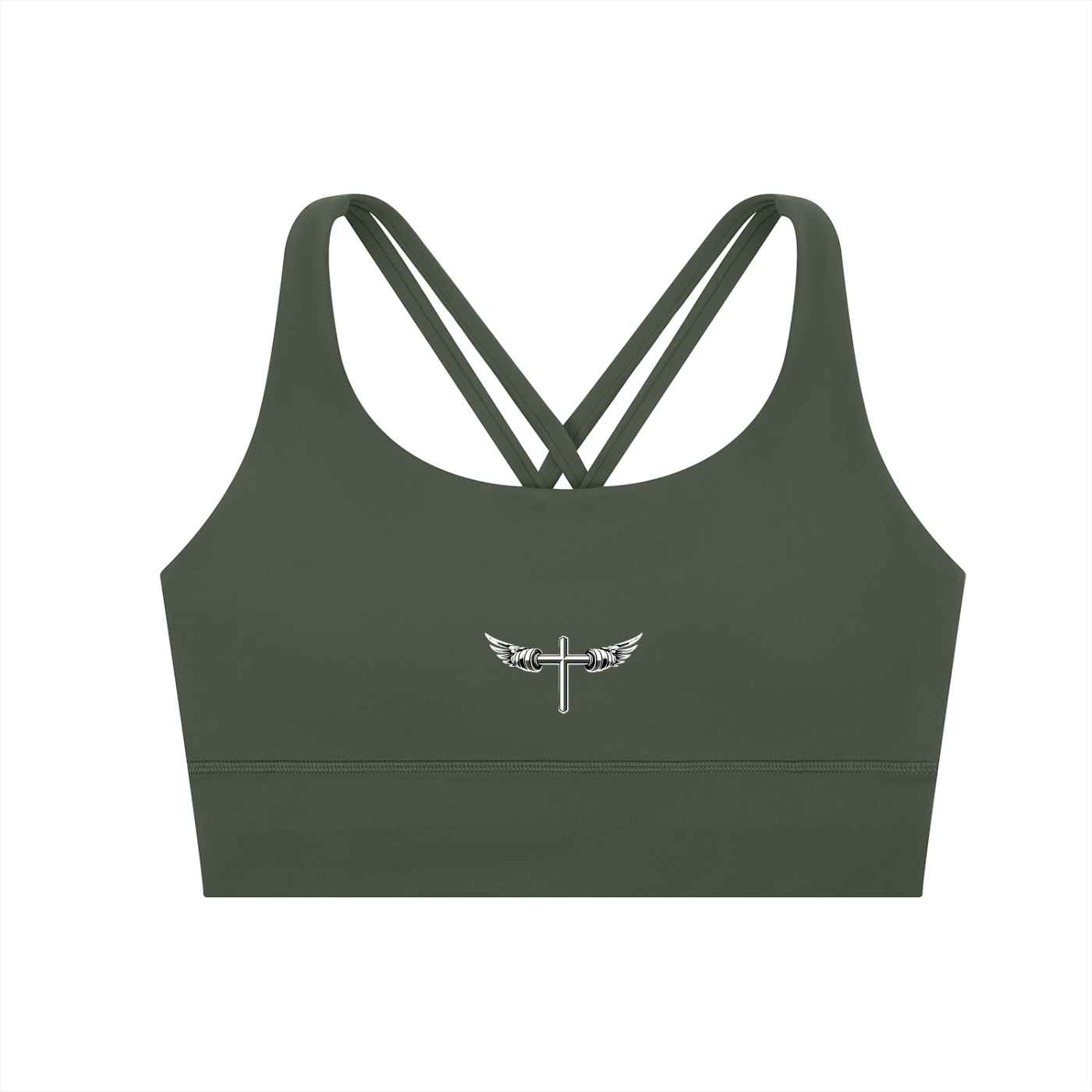 WOMENS Strappy Criss-Cross Sports Bra