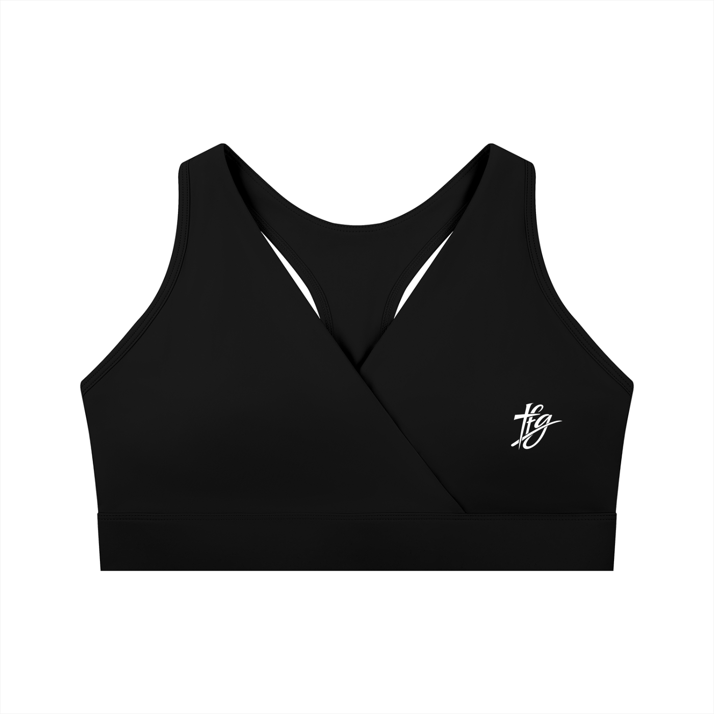 Women's FFG Crossover V-Neck Sports Bra