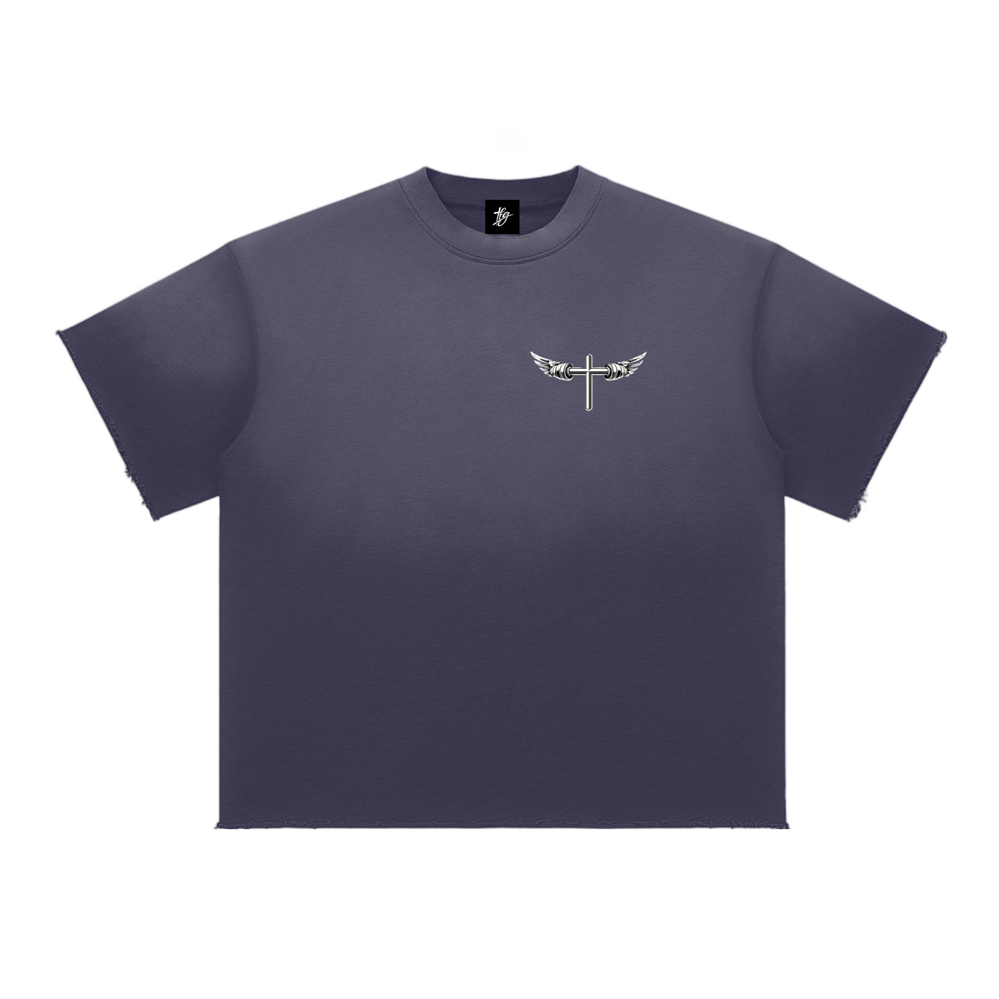 Sun Fade Raw Edge T-Shirt