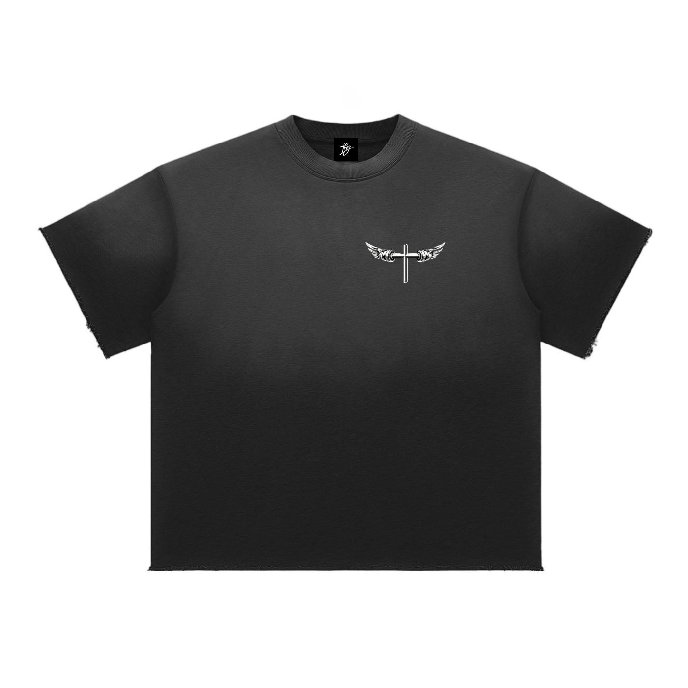 Sun Fade Raw Edge T-Shirt