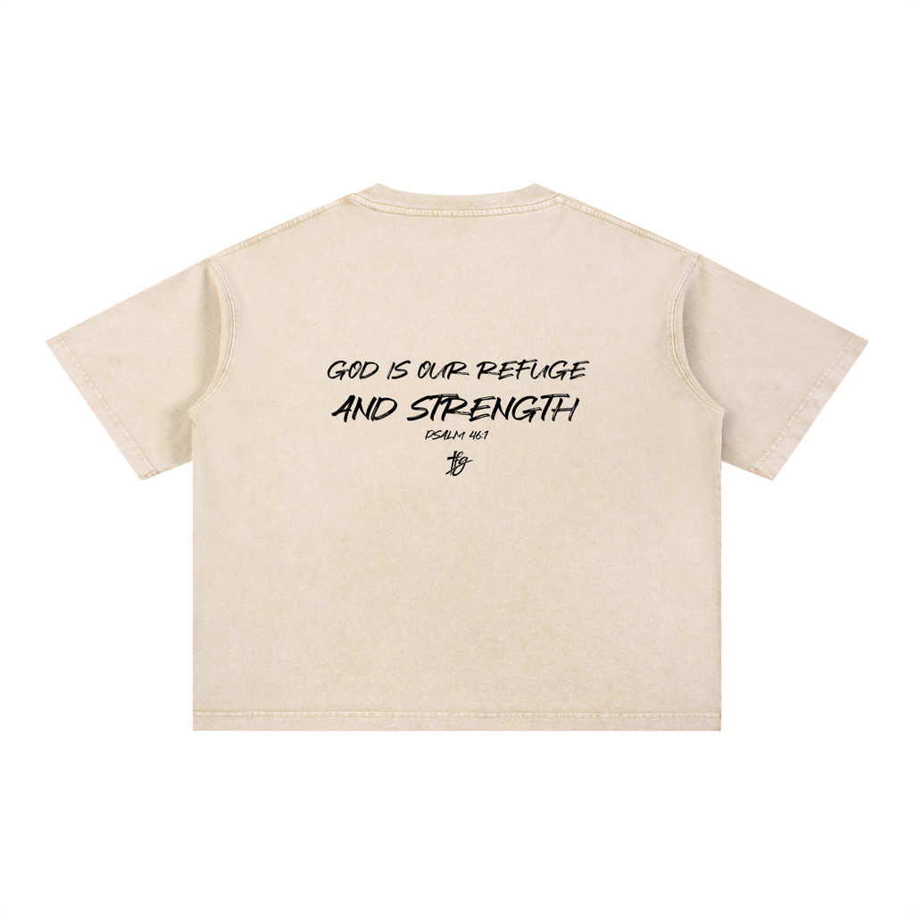 Mineral Wash Boxy Cotton T-Shirt