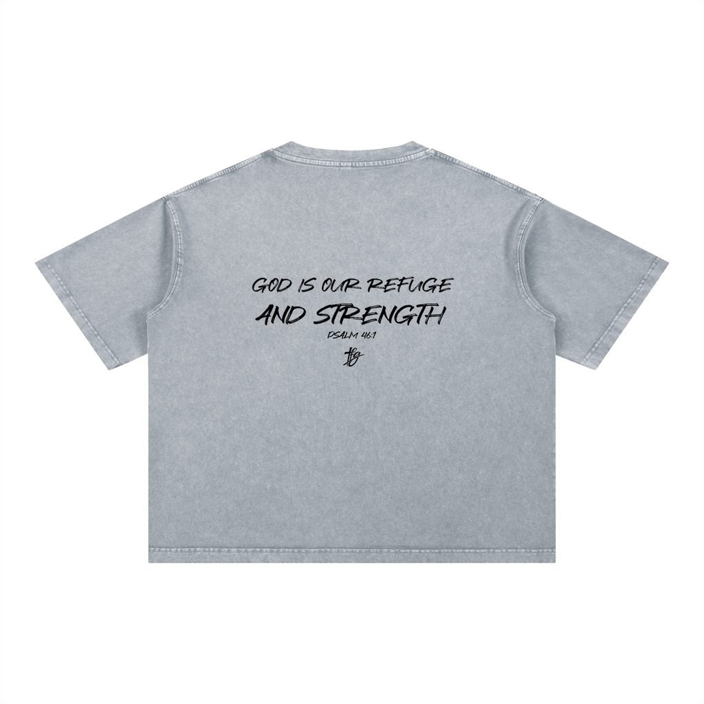 Mineral Wash Boxy Cotton T-Shirt