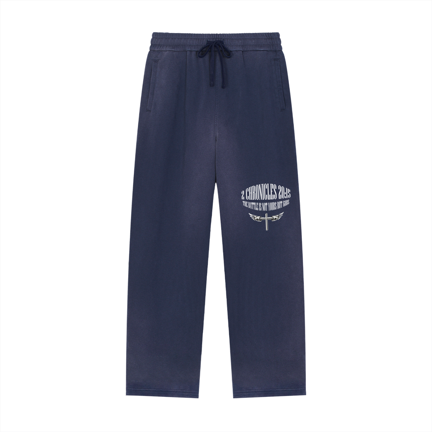 MENS Sun Fade Raw Edge Straight-Leg Sweatpants