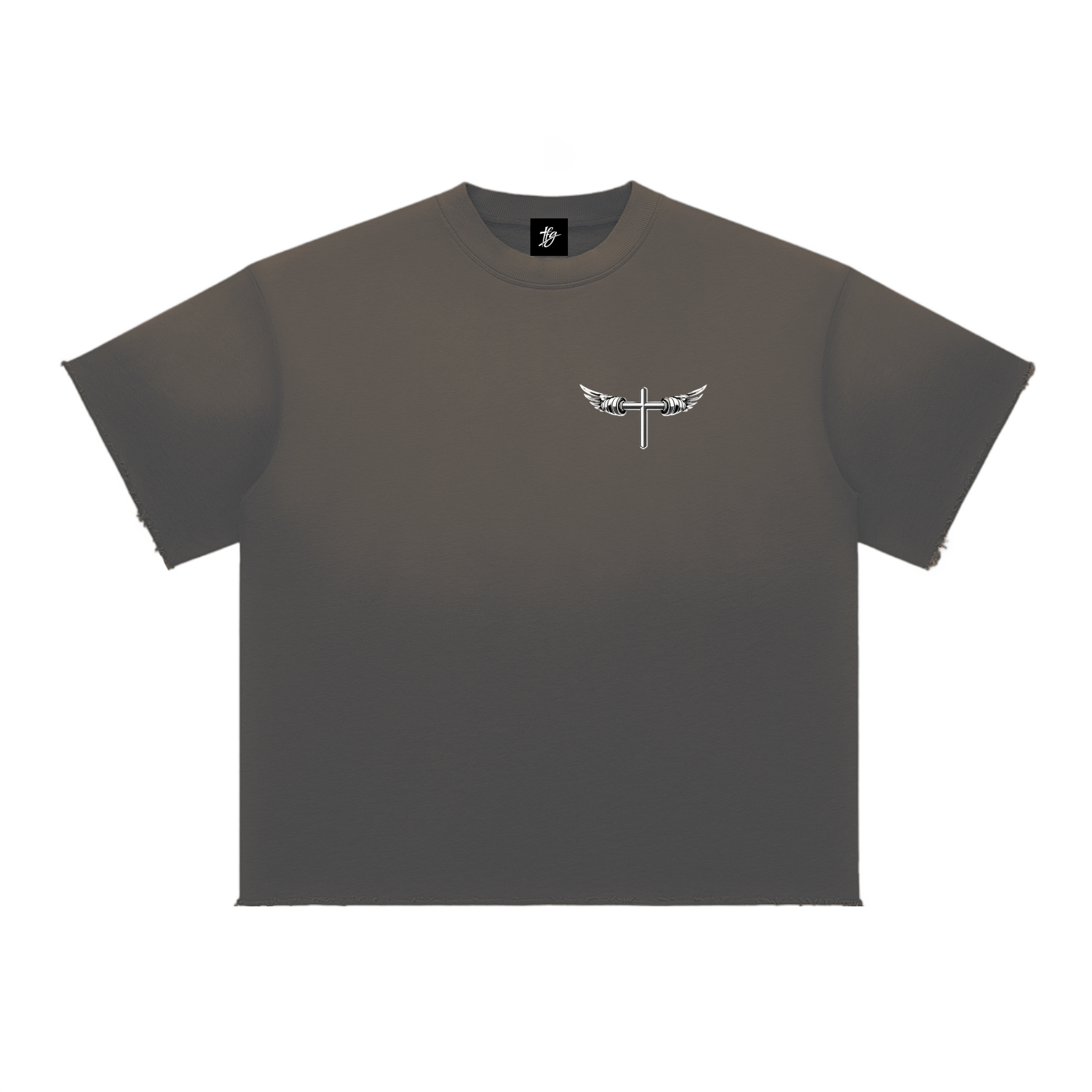 Sun Fade Raw Edge T-Shirt