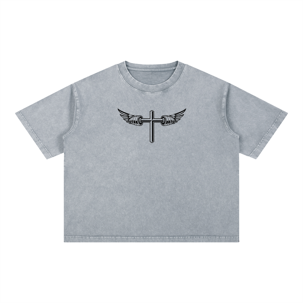 Mineral Wash Boxy Cotton T-Shirt