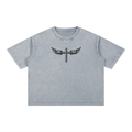 Mineral Wash Boxy Cotton T-Shirt